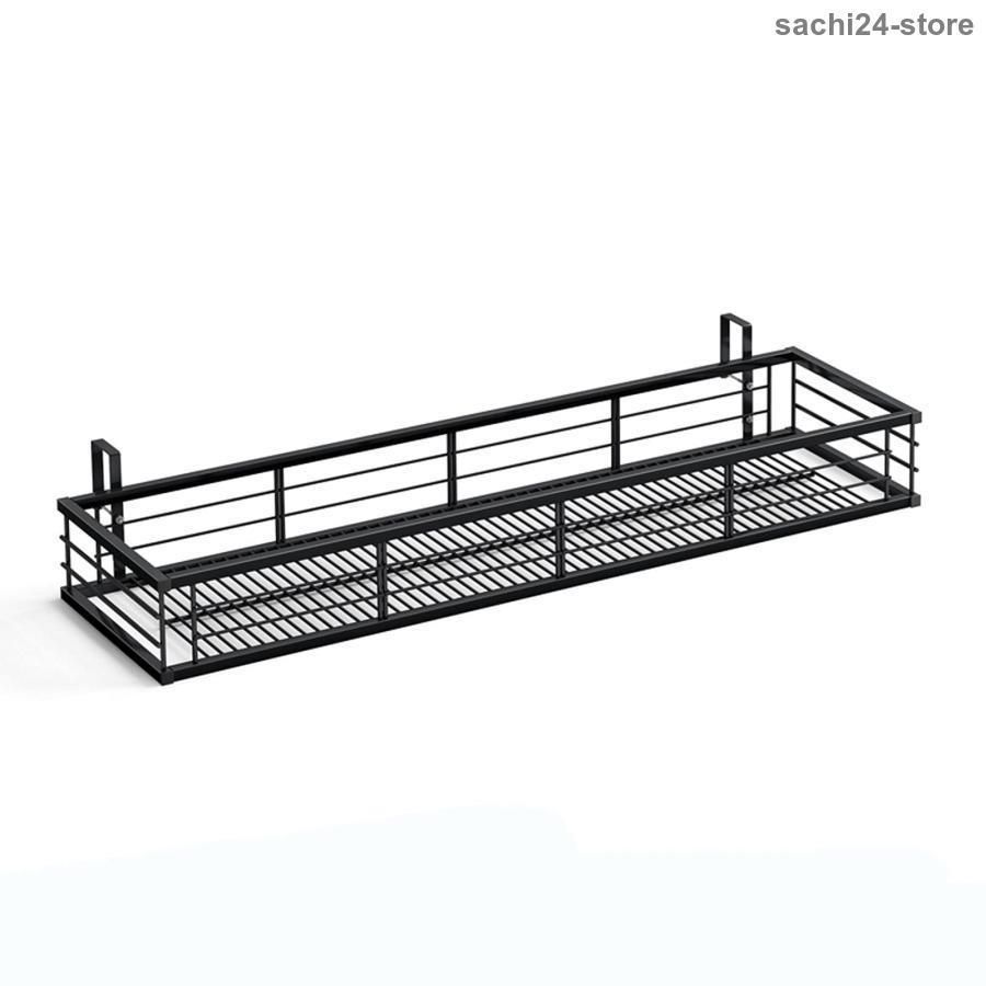 植物コンテナバルコニーハンギングフラワーラックスタンド レールプランターバスケット屋外用ポット デッキ手すりプランターボックス屋外ハンガースタンド 黒