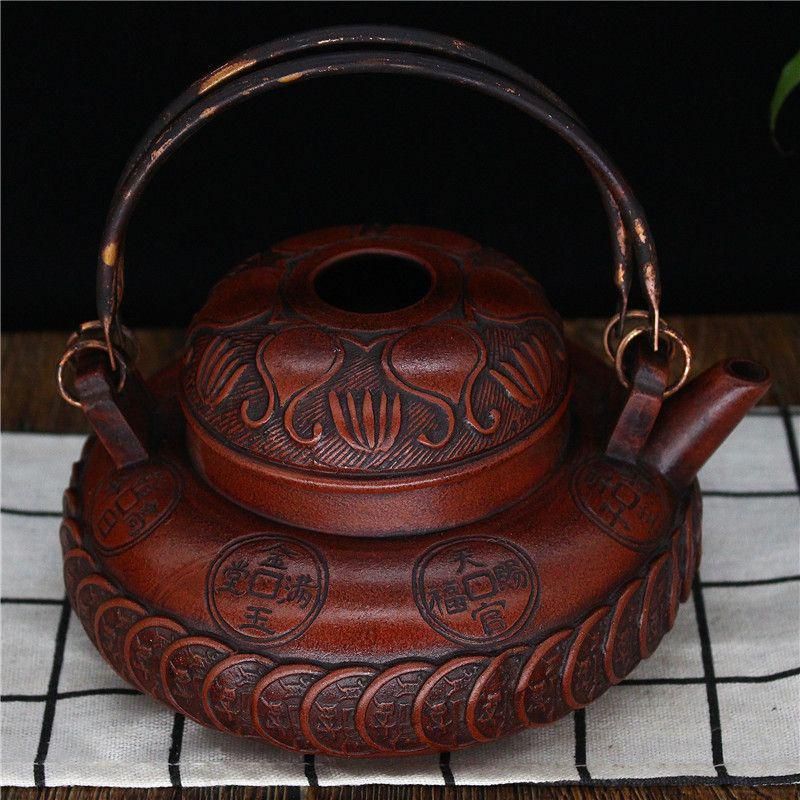 八宝心経 龍鳳茶壺 湯飲み 茶道具 工芸品 美術品 置物 八宝心