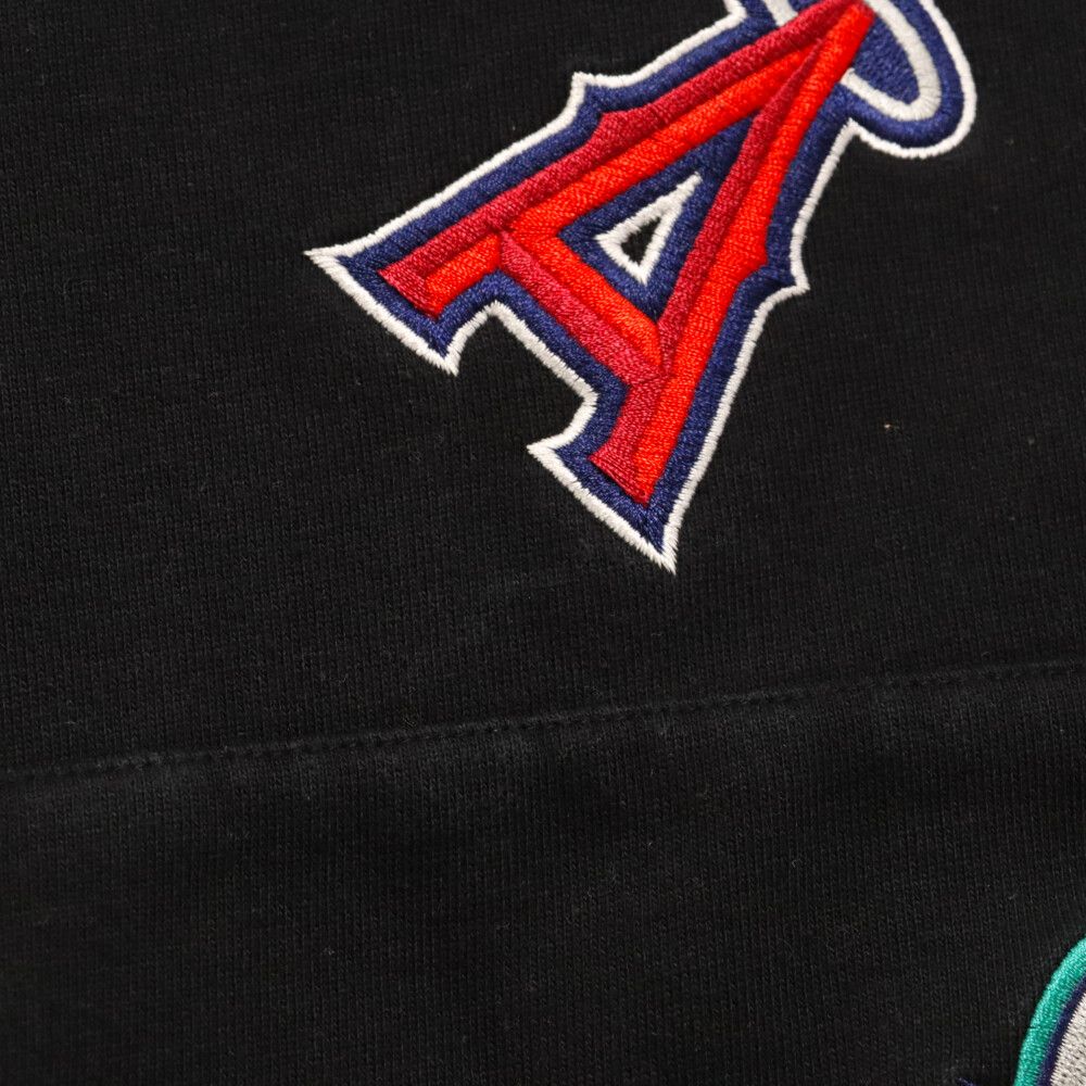 F.C.R.B. エフシーアールビー 21AW×MLB TOUR ALL TEAM SWEAT HOODIE オールチームエンブレム刺繍 プルオーバーパーカー ブラック FCRB-212018 F.C.R.B. (エフシーアールビー) 21AW×MLB TOUR ALL TEAM SWEAT HOODIE