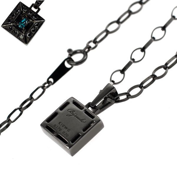 ビジュード 希少 ブラックコーティング/K10WG アレキサンドライト 