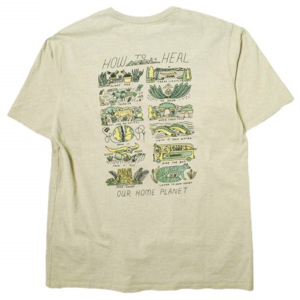 M's P-6 LOGO POCKET RESPONSIBILI-TEE 39178 Tシャツ  半袖Tシャツ|PATAGONIA|ストリートファッションブランドの通販ならASYLUM[アサイラム] [パタゴニア] M'S HOW TO HEAL RESPONSIBILI-TEE/ORTN (OAR TAN) 37674
