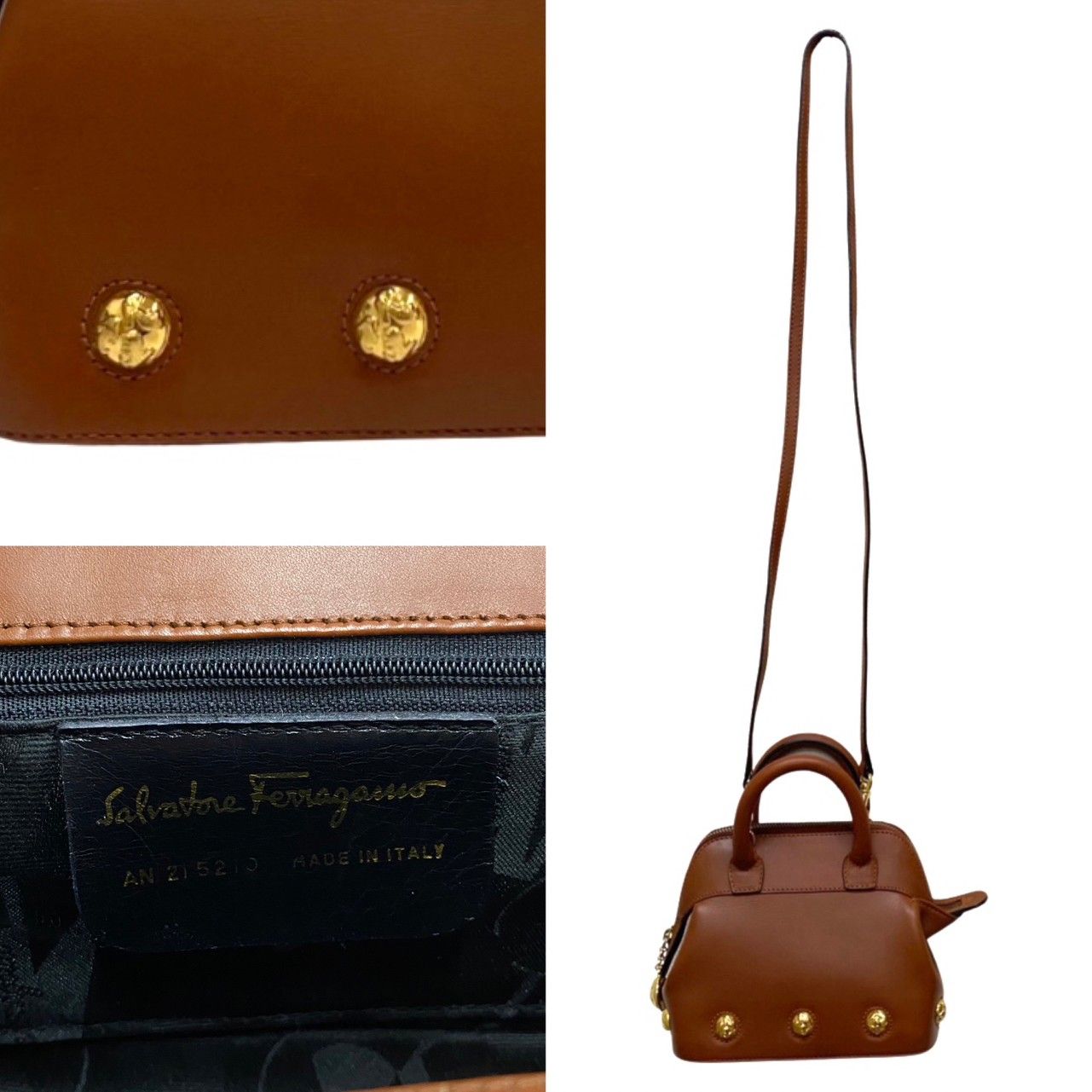 極 美品 Salvatore Ferragamo サルヴァトーレフェラガモ パンプス 金具 