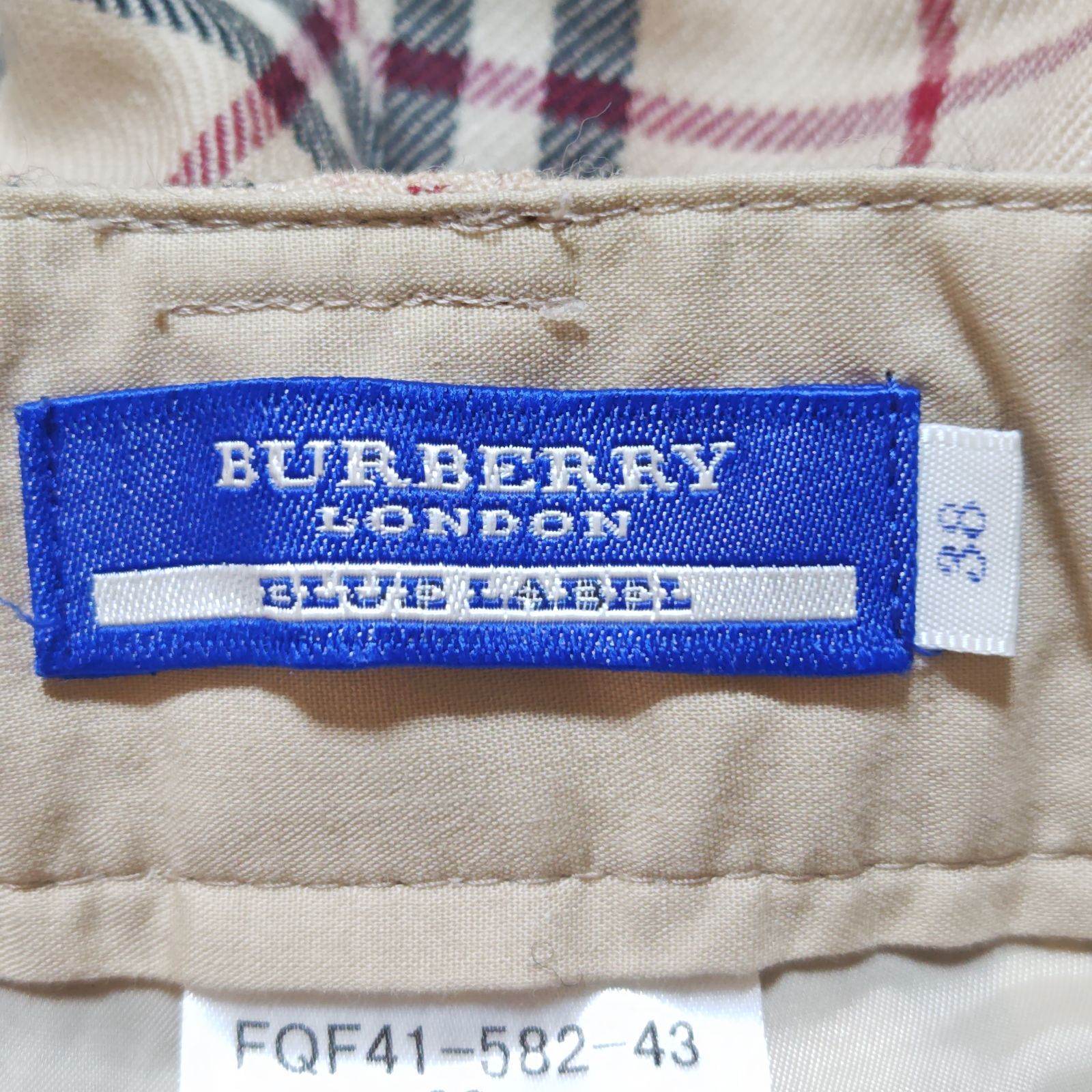 Burberrys BLUE LABEL ノバチェック ロング ストレートパンツ 中古・古着通販】BURBERRY BLUE LABEL (バーバリーブルー
