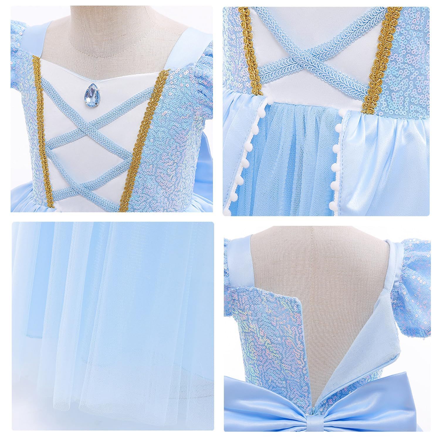 Agture] シンデレラ風 ドレス 子供 シンデレラ風 コスプレ