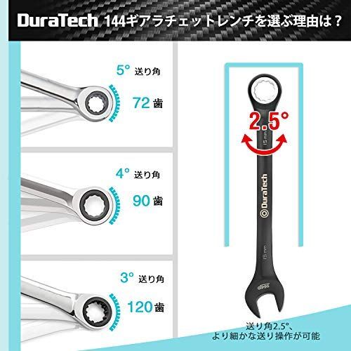 DURATECH コンビネーションレンチ ラチェットレンチセット 板