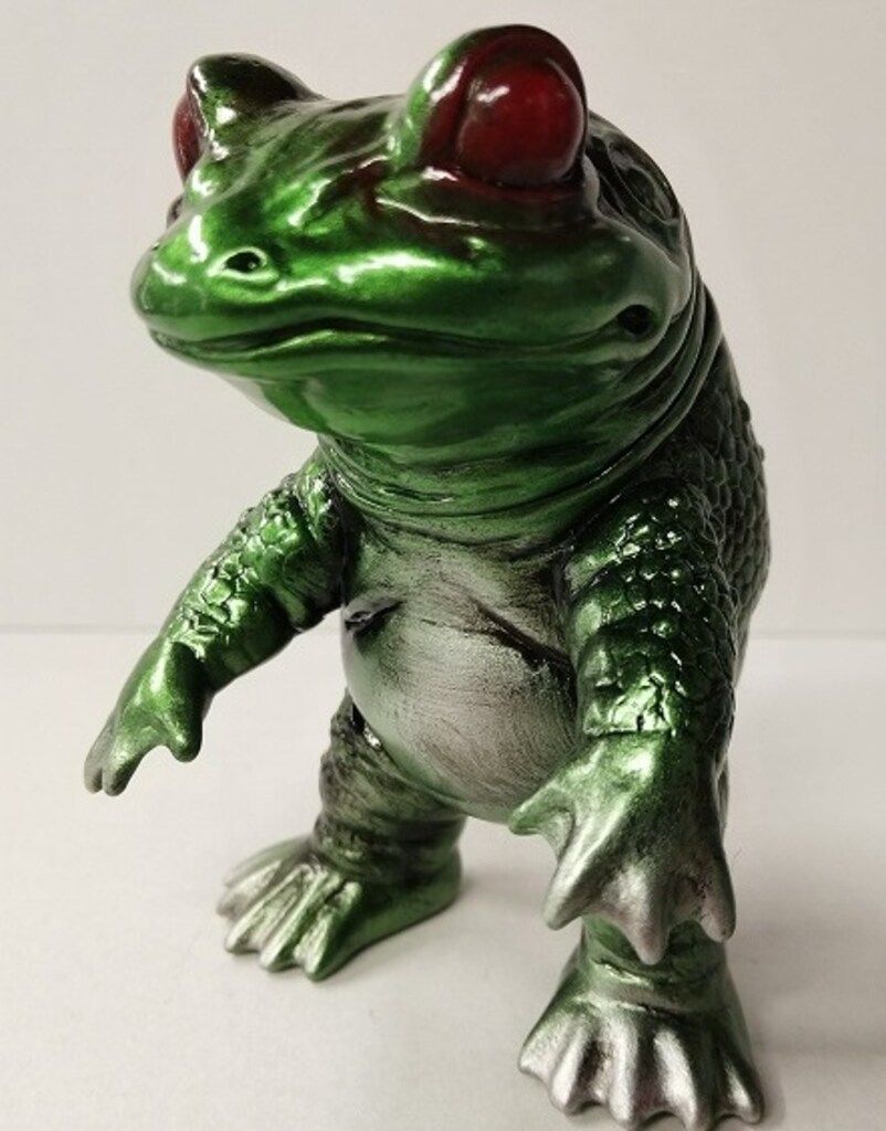 One up JAPAN ケロンガフィギュア クリア 怪獣 ソフビ タケピコ