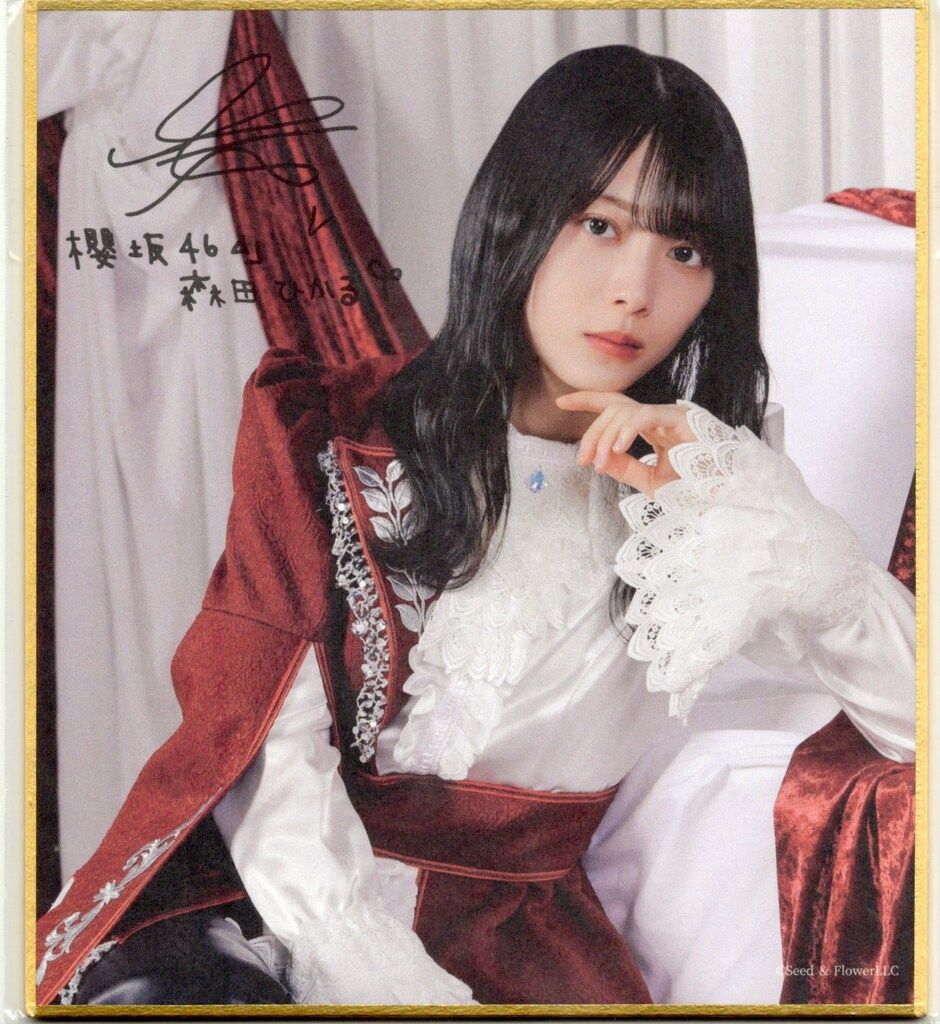 森田ひかる 櫻坂46 ブロマイド 印刷サイン ローソン 当選品 【公式通販】