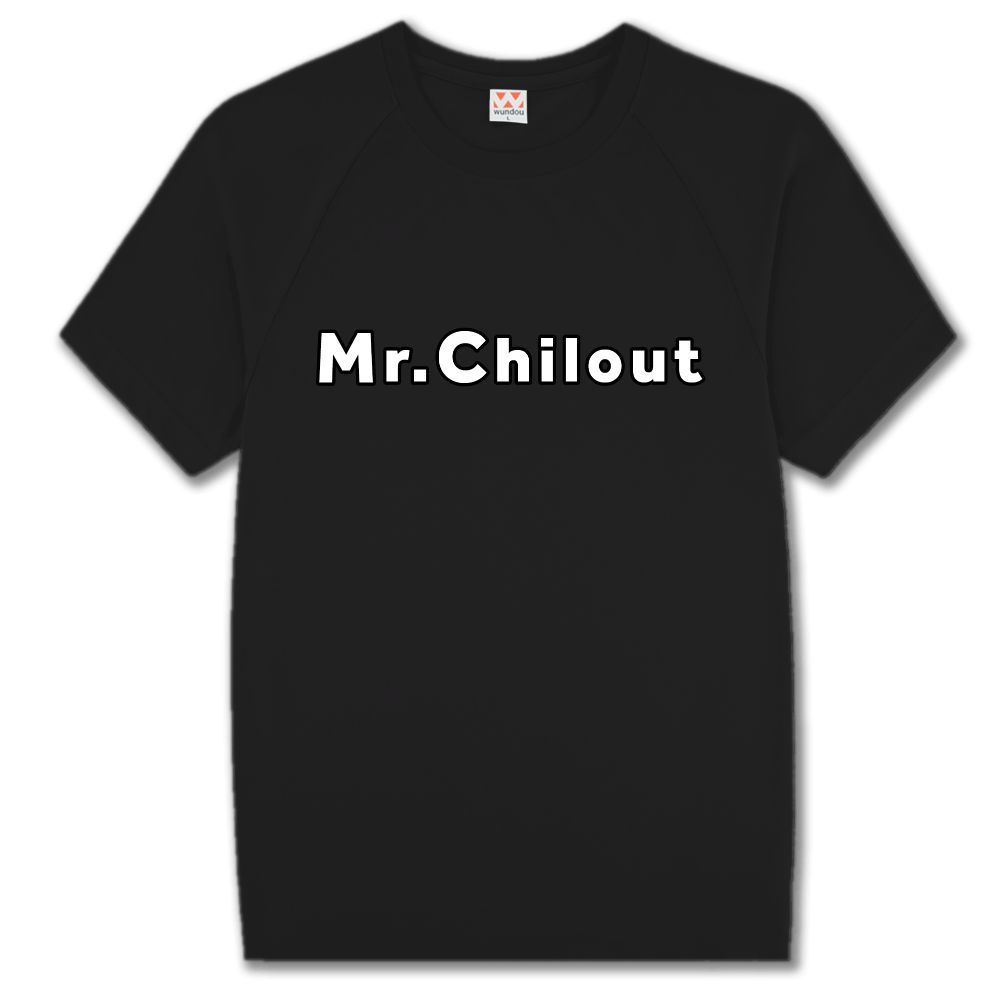 ミスチル　Tシャツ チルT】ちるあうとシャツシリーズ ミスチル Mr.Chillout 黒