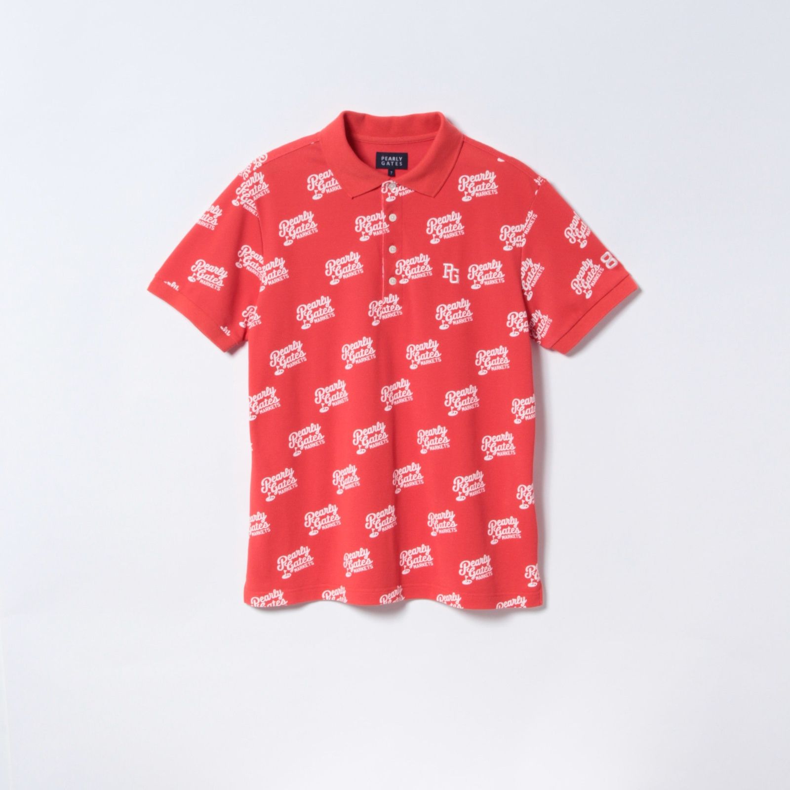 パーリーゲイツ 日本製 ゴルフ 半袖 ポロシャツ S ブルー PEARLY GATES