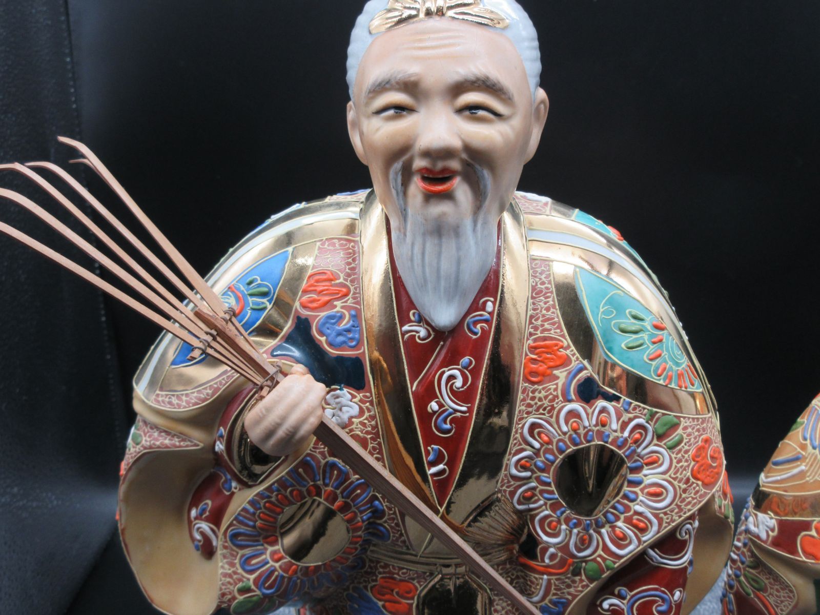 九谷八幡窯 高砂 置物 九谷焼 八幡窯 高砂人形 縁起物 - メルカリ