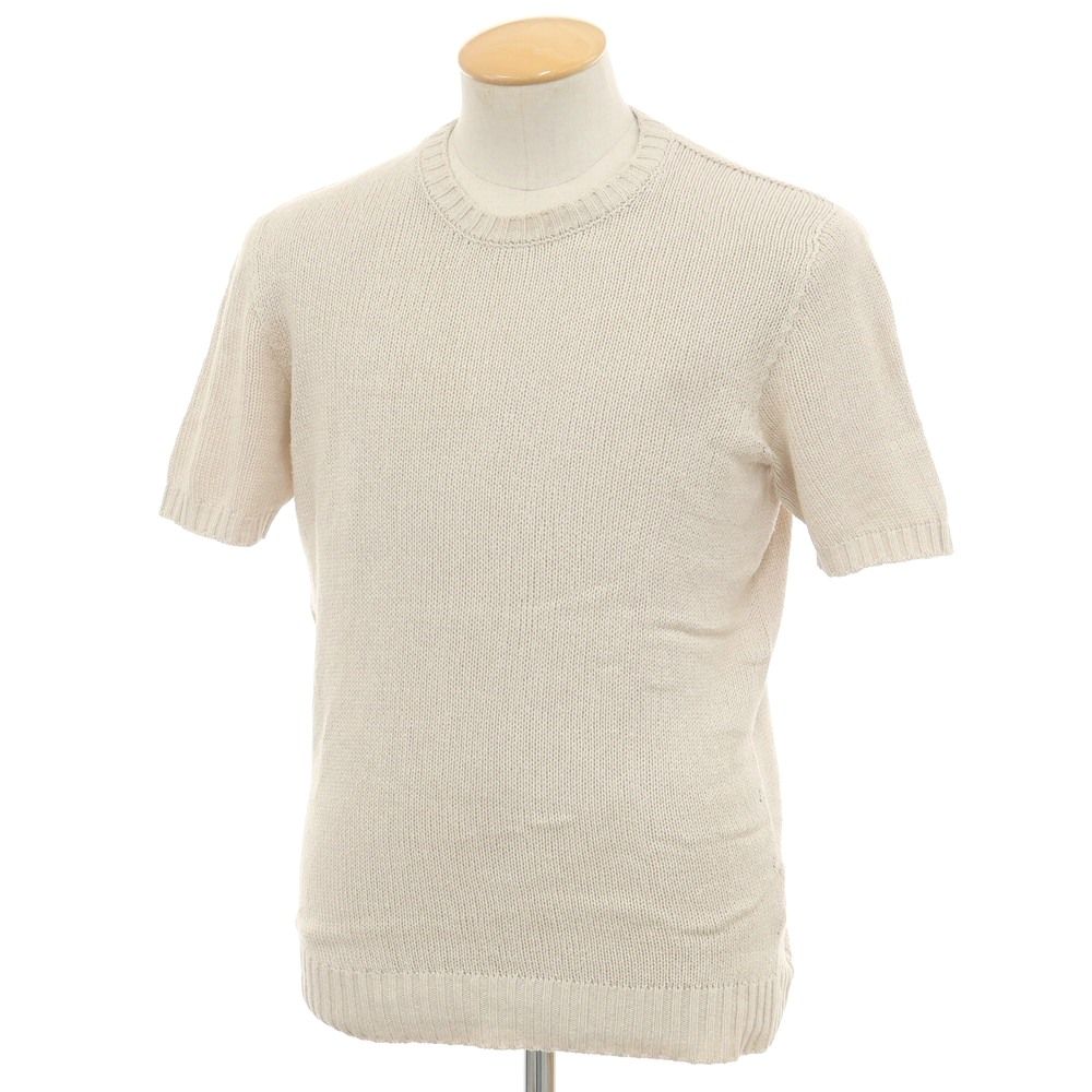 中古】スカリオーネ SCAGLIONE シルク クルーネック 半袖 プル