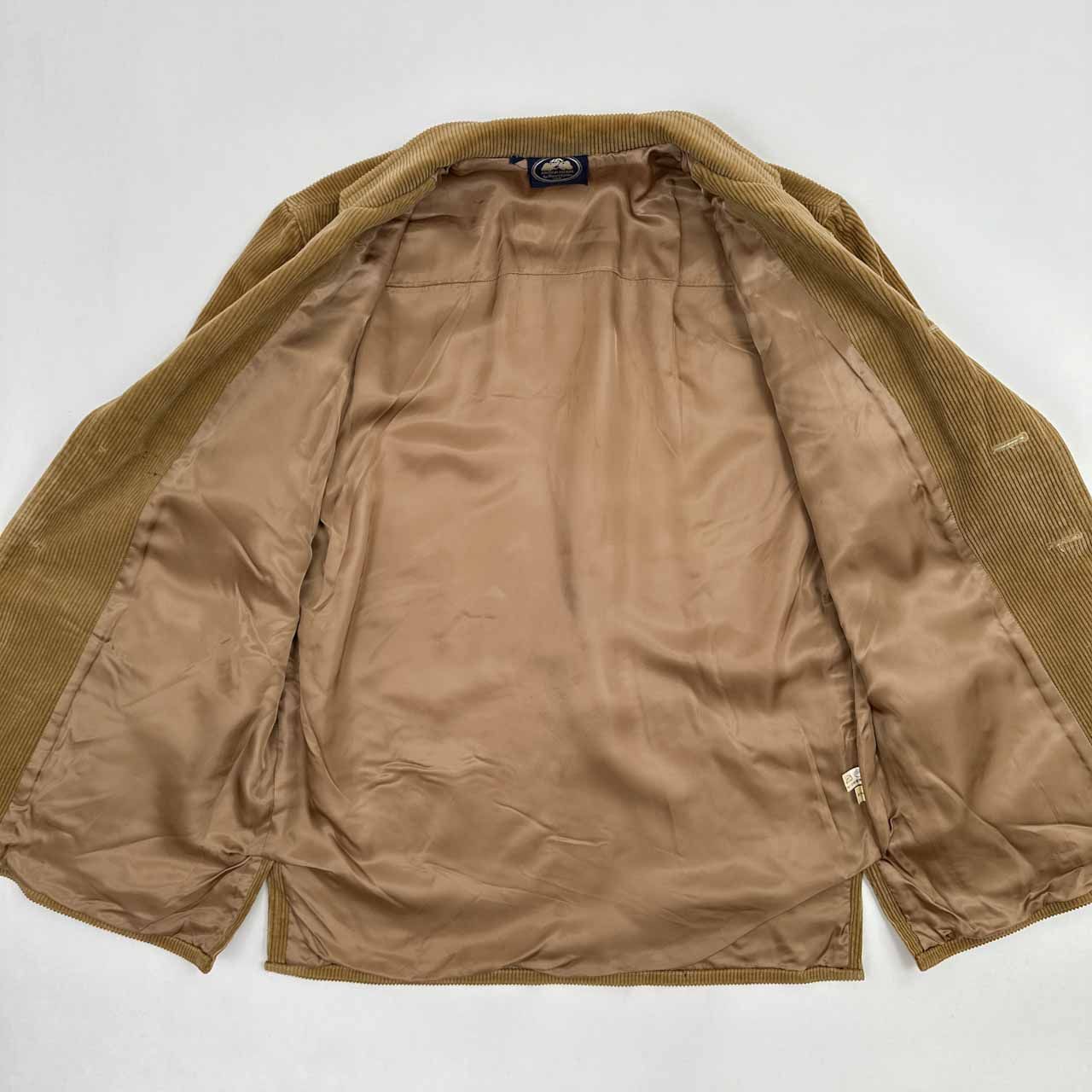 80s 90s ヴィンテージ BRITISH KHAKI コーデュロイ テーラード