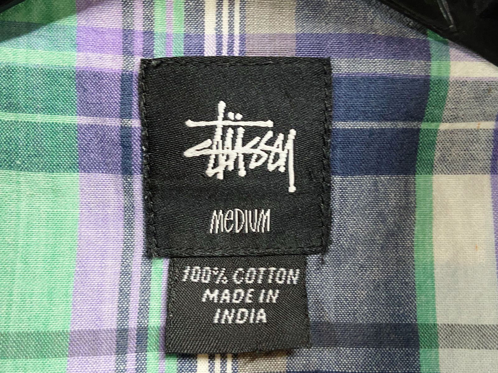 00s Y2K USA製 stussy オールドステューシー チェック半袖シャツ 00s オールド Stussy ステューシー チェック柄 半袖シャツ
