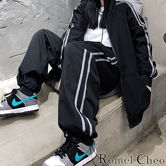 RomelCheo 二本ライン ジャージセット トラックジャケット