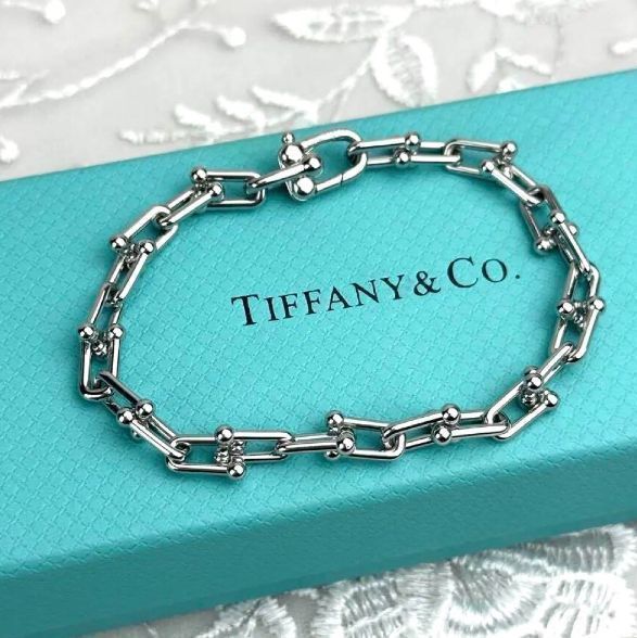 TIFFANY&Co. ティファニー ハードウェアグラジュエイテッド リンク ブレスレット