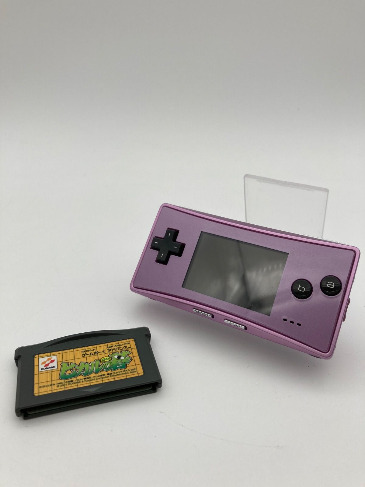 ニンテンドー ゲームボーイミクロ Game Boy micro パープル 動作品 ゲームソフト付き 0826-415