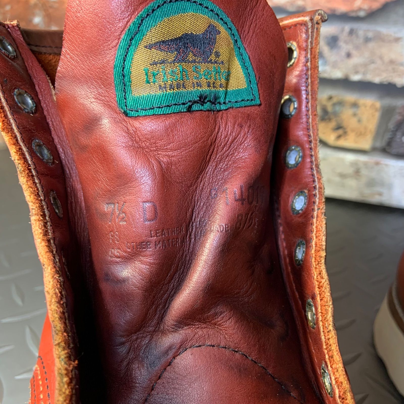 ☆REDWING 875 半円犬タグ 1995年製 US7.5D 25.5㎝ (24L5-875-75