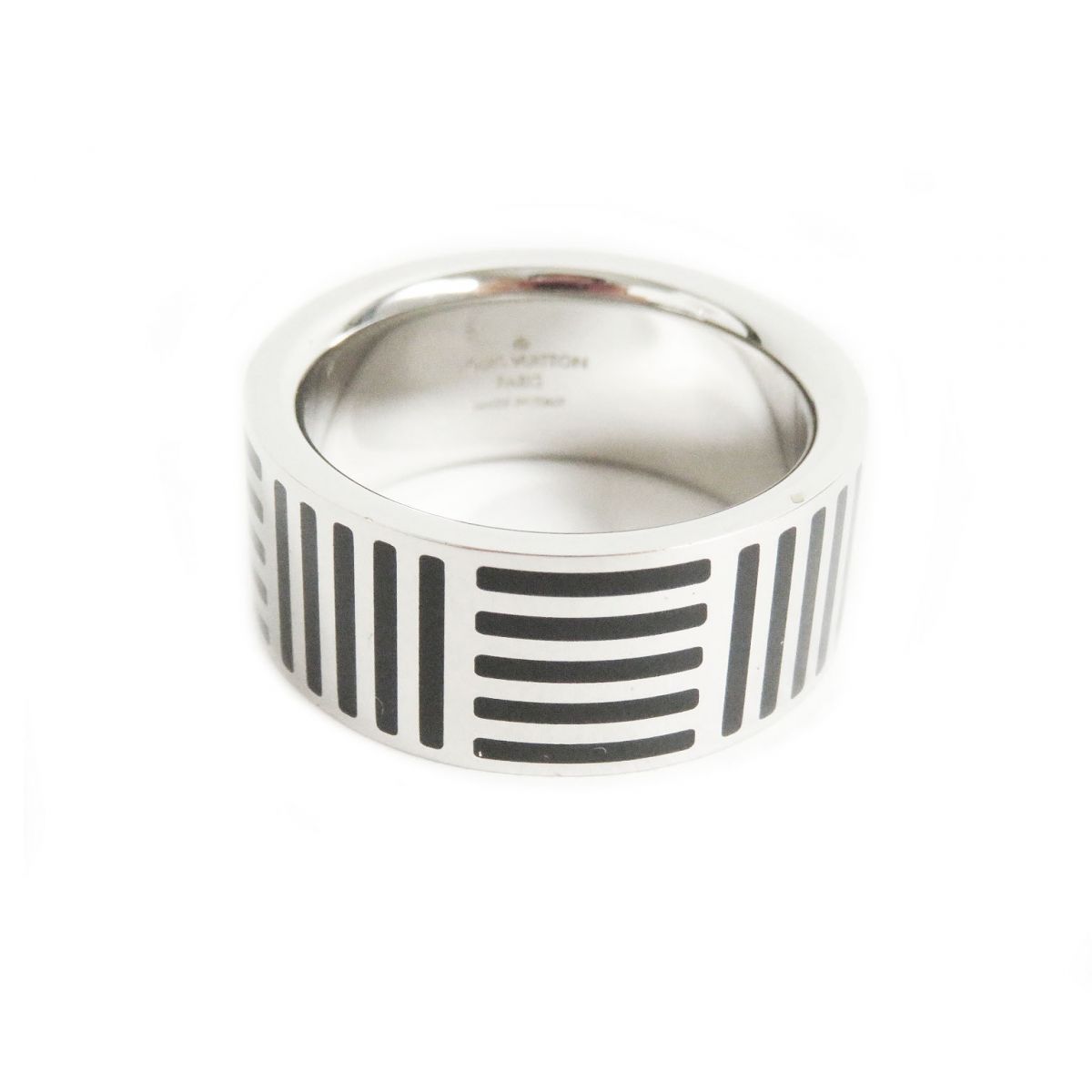 ルイヴィトン リング バーグ ダミエカラーズ シルバー ブルー Lサイズ 美品