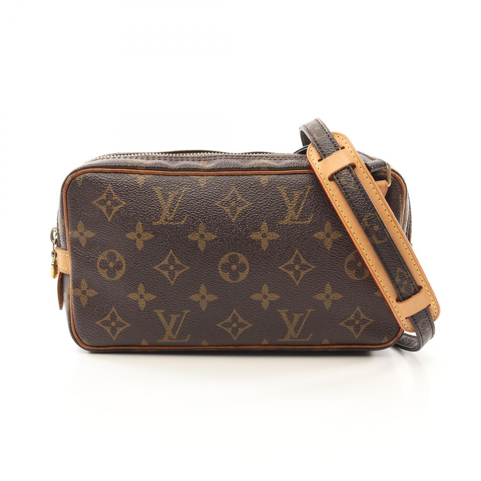 ルイ ヴィトン LOUIS VUITTON ショルダーバッグ マルリーバンドリエール モノグラム M51828 PVCコーティングキャンバス レザー ポシェット マルリーバンドリエール レディース Used B