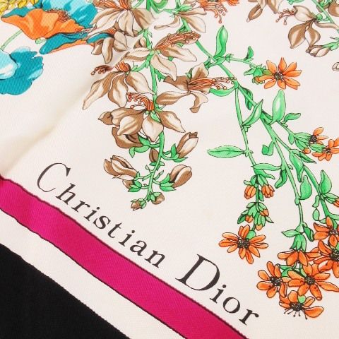 クリスチャンディオール Christian Dior スカーフ スクエア 大判