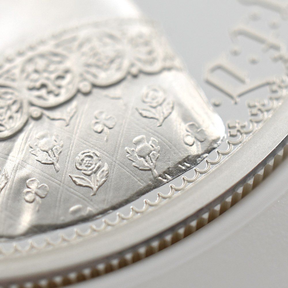 ゴチッククラウン・ポートレート 5ポンド2oz銀貨 発行即日鑑定品 PF70UC ゴチッククラウン・ポートレート 5ポンド2oz銀貨 発行即日鑑定品