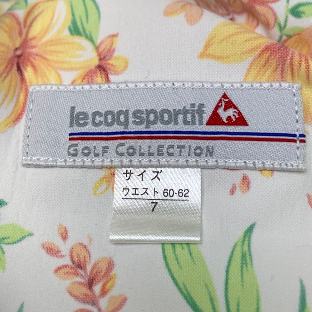 サイズ：7 LE COQ GOLF ルコックゴルフ クロップドパンツ 花柄 