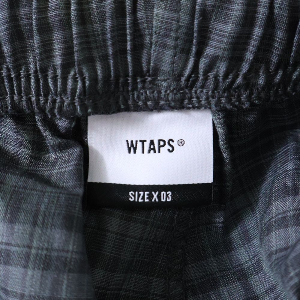 WTAPS ダブルタップス 24SS TROUSERS LNRY チェック柄 WTAPS (ダブルタップス) 24SS TROUSERS LNRY POPLIN チェック柄