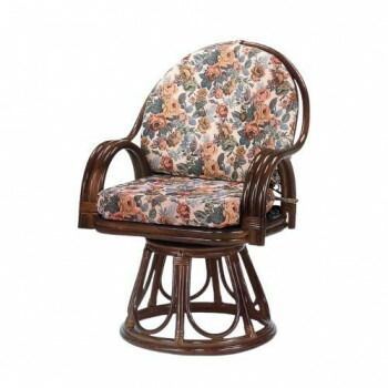 今枝商店 Romantic Rattan 籐回転座椅子 ハイタイプ S584B