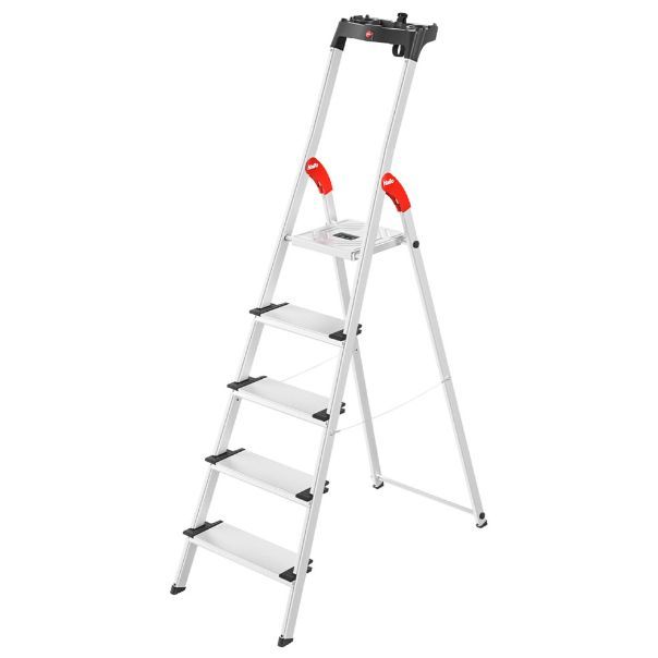 ハイロ L80 5段 アルミ製 収納 脚立 北欧 ドイツ 脚立 シンプル 軽い 安全 便利 工具 高さ 頑丈 コンパクト 公式 Hailo Aluminum Storage Stepladder German Compact Official