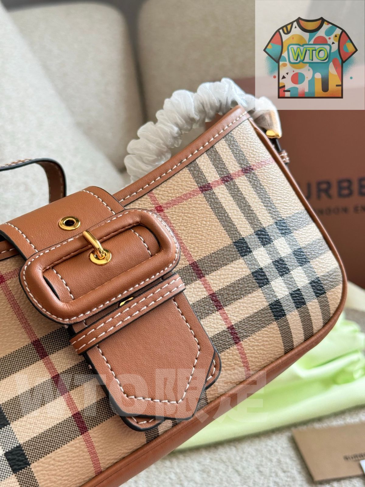 今日WTO】Burberry Checkered Summer Bag・バーバリー チェック