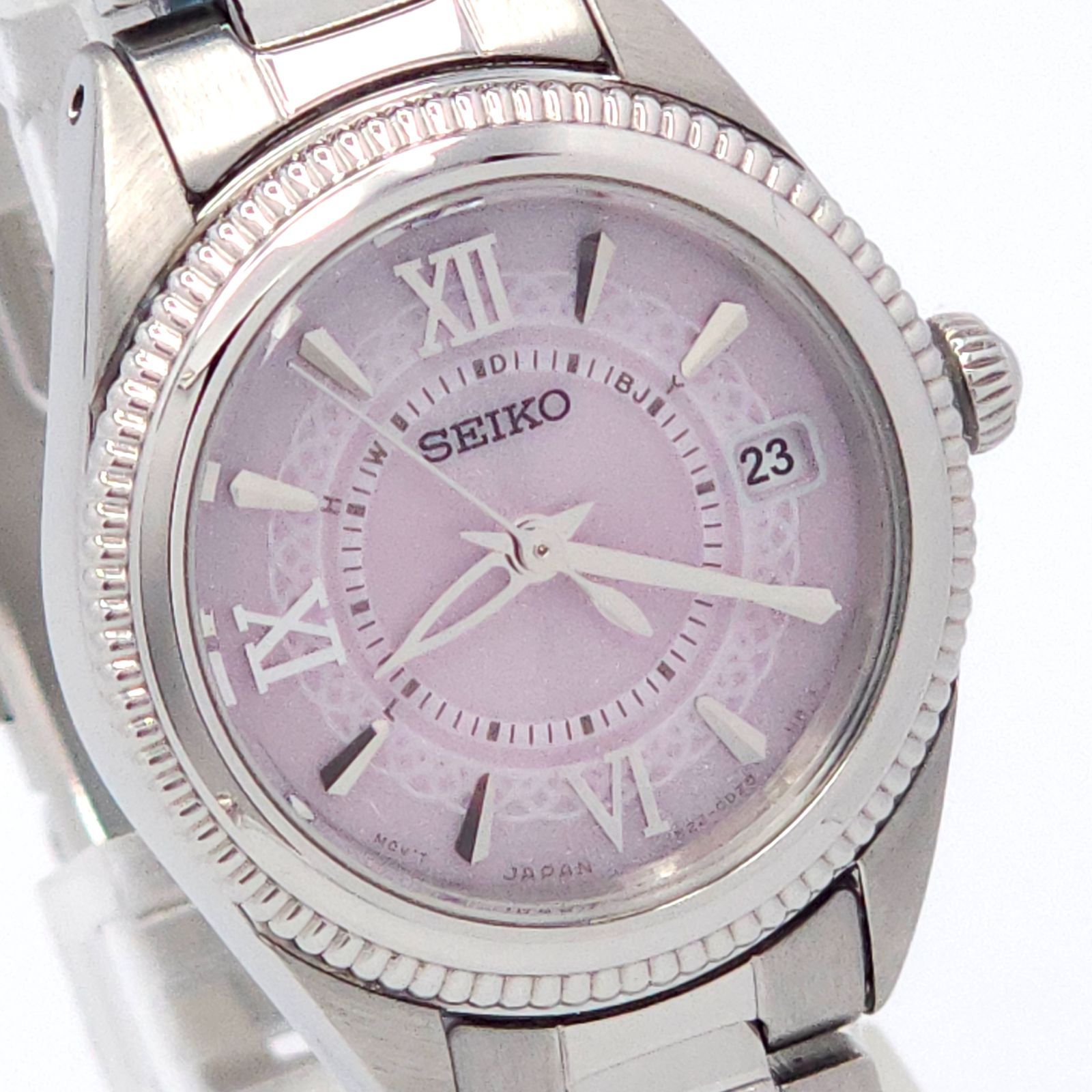 SEIKO セイコー 1B22-0BZ0 ソーラー電波 動作品