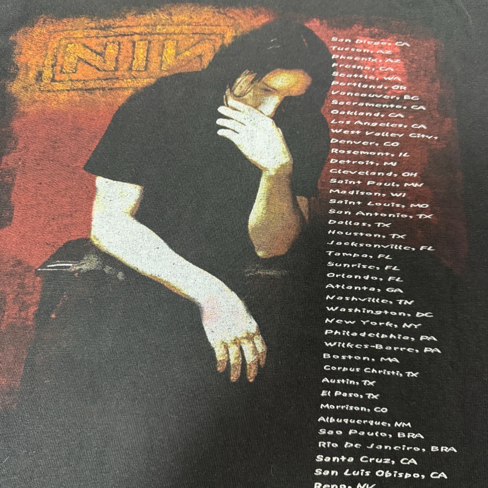 希少 00's Nine Inch Nails Tour 2006 Tシャツ 00s Nine Inch Nails 2005 2006 Tour Tシャツ XLサイズ相当