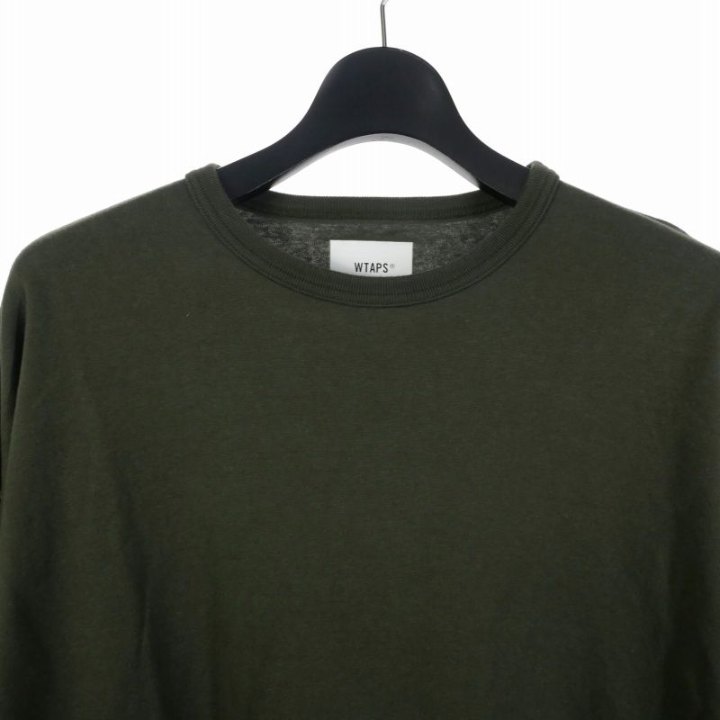 WTAPS 222ATDT-CSM12 ロングスリーブTシャツ 03 オリーブ WTAPS 222ATDT-CSM12 ロングスリーブTシャツ 03 オリーブ ダブル