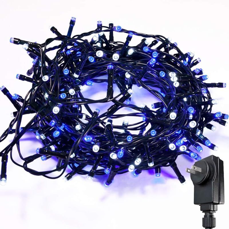 600 LEDストリップ二色デザイン 33メートル深緑線 は8種のモデルとメモリー機能付きで、室内外の装飾（イルミネーションライト）――クリスマスツリー、庭園、誕生日、バレンタイン、結婚