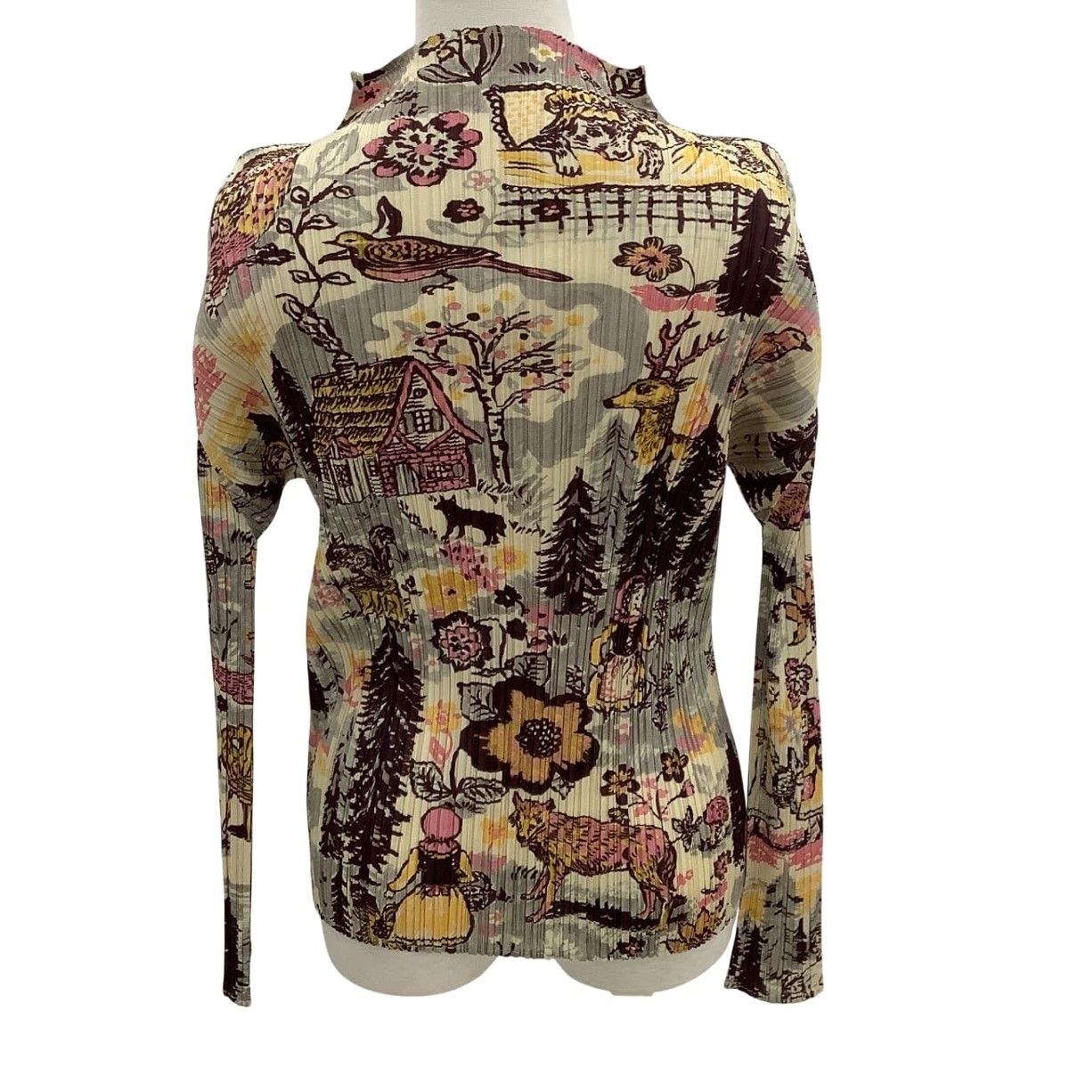 ISSEY MIYAKE イッセイミヤケ PLEATS PLEASE カットソー SIZE 3 赤ずきん 激 PP93-JK936 ブラウン