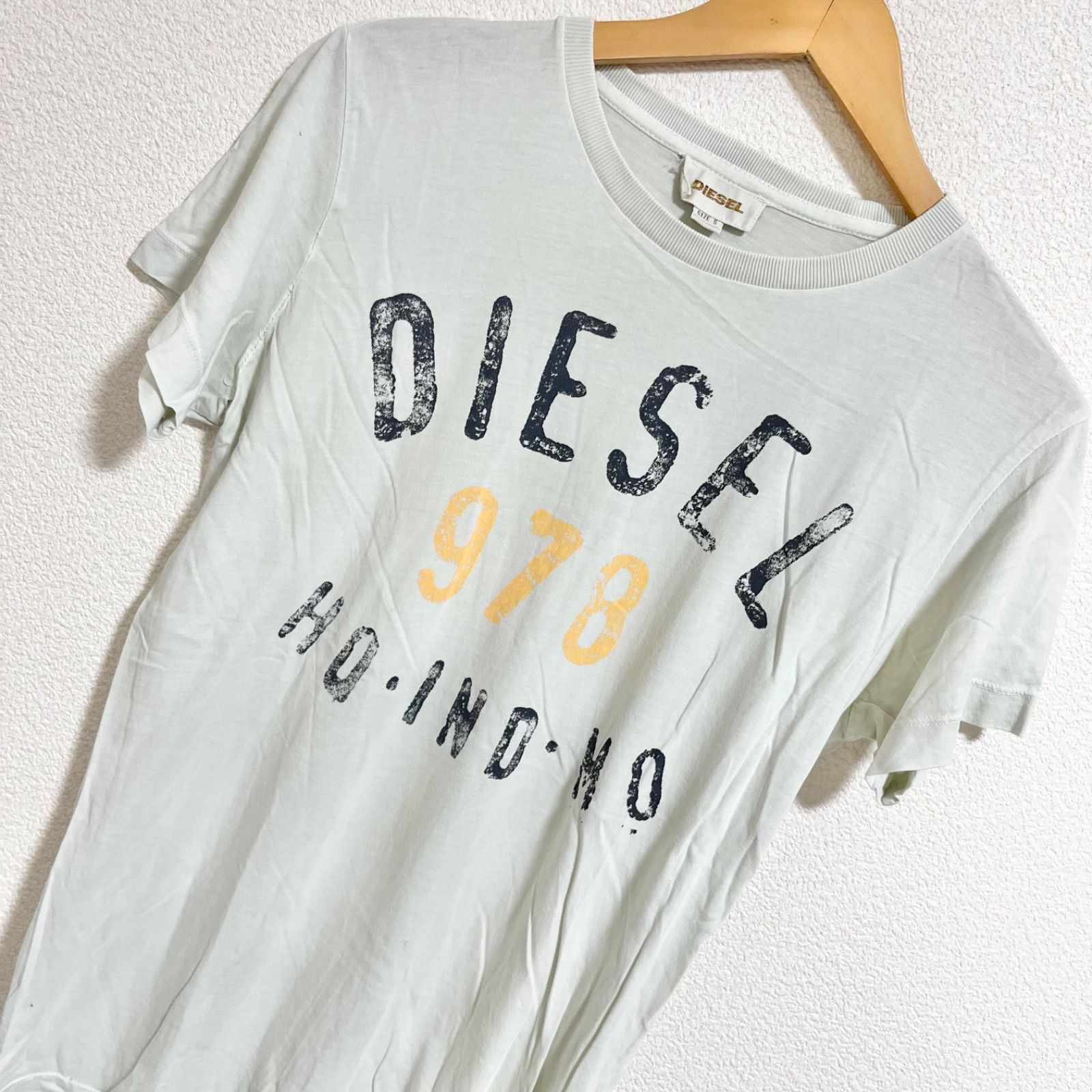 w^)b DIESEL ディーゼル 半袖Tシャツ 半袖トップス 半袖カットソー 綿