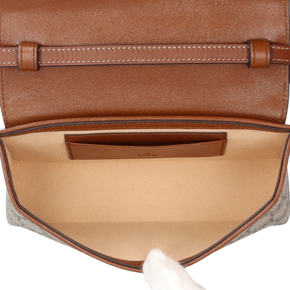 グッチ GUCCI ショルダーバッグ パドロック GGスプリームキャンバス ブラウン レディース 652683 送料無料【中古】 z9350 GUCCI - グッチ GUCCI ショルダーバッグ パドロック GGスプリーム