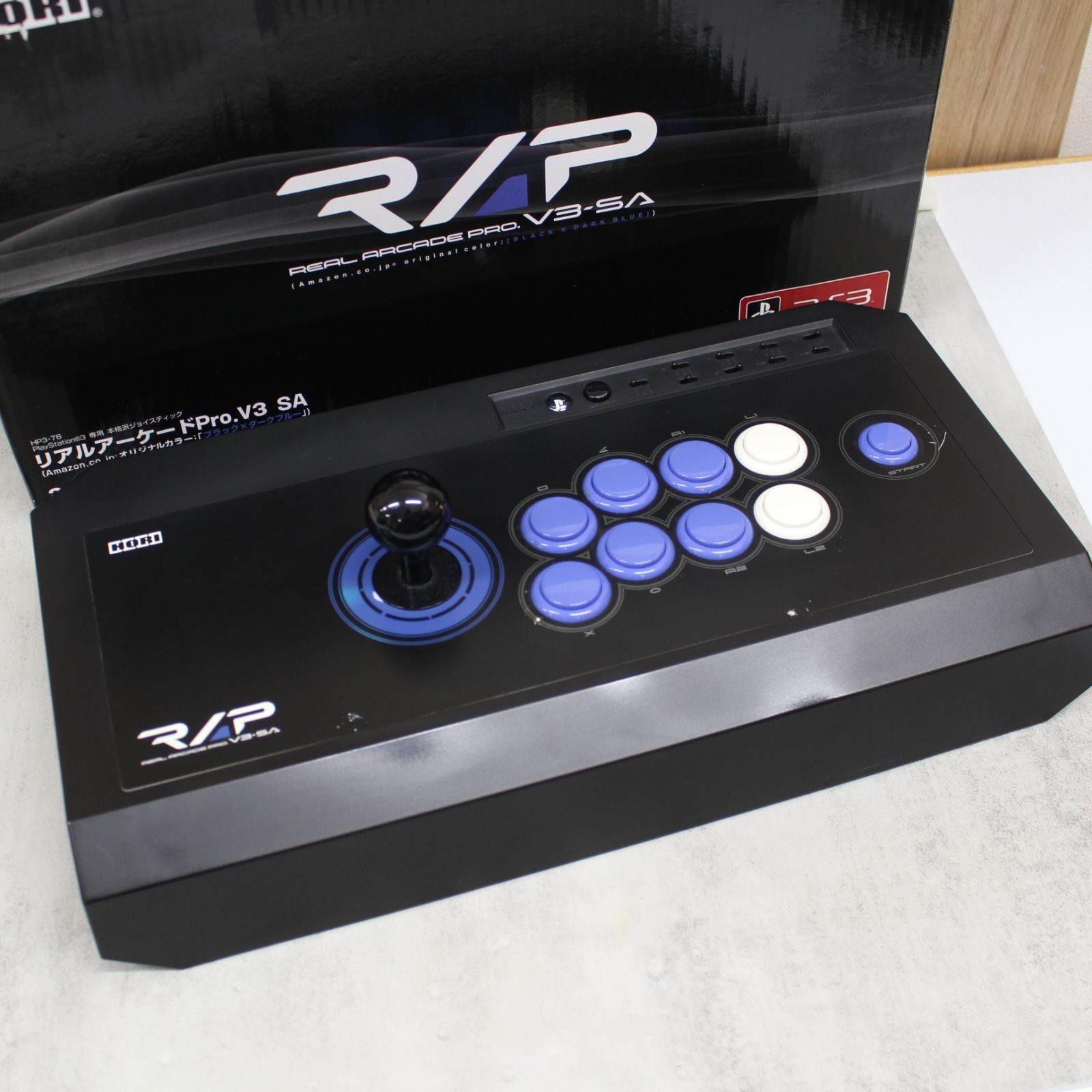 HORI リアルアーケードPro.V3 SA カラー 「ブラック×ダークブルー