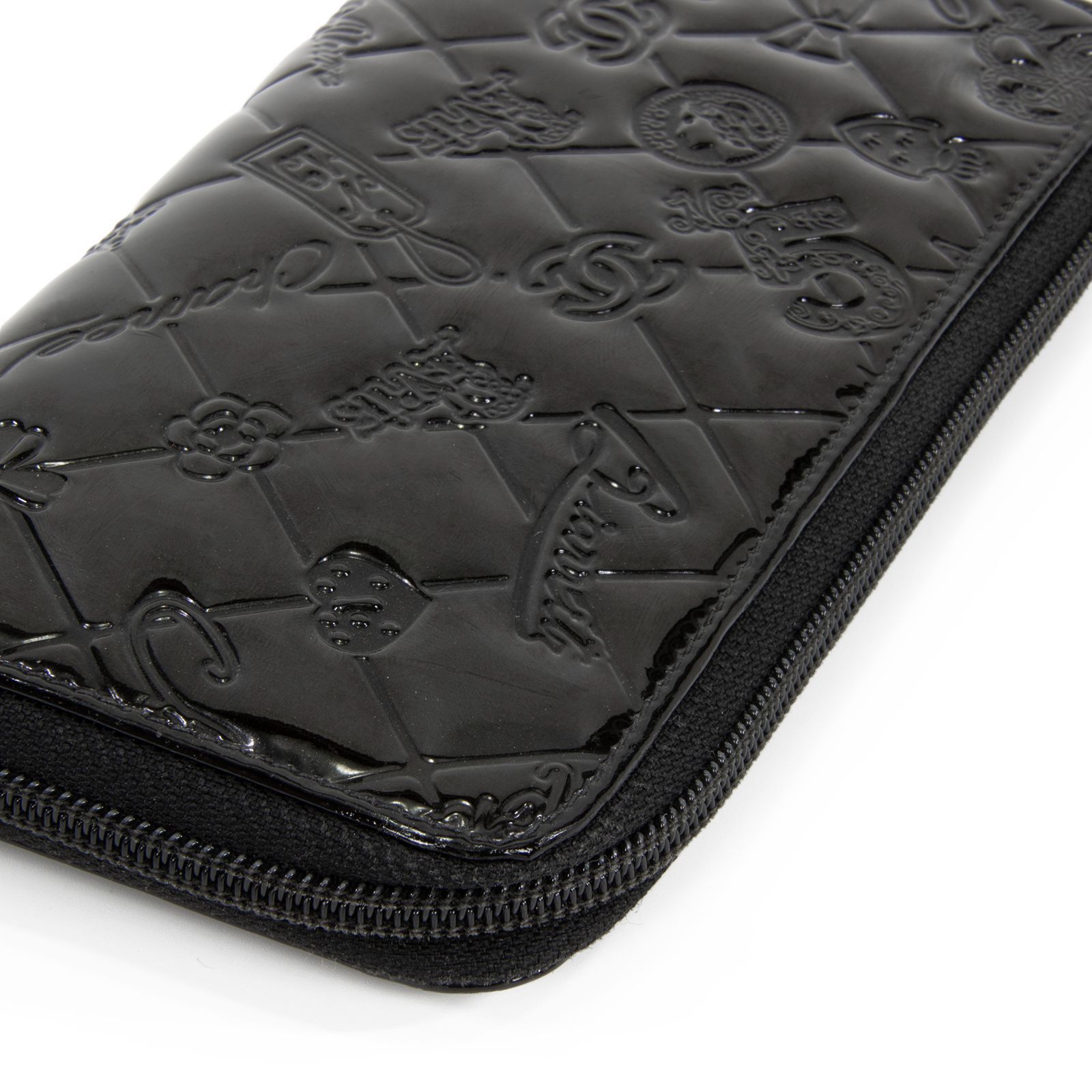 本物 シャネル 長財布 レディース アイコンライン 2007年限定 黒 カメリア CHANEL】シャネル『カメリア CCナンバーファイブ アイコン