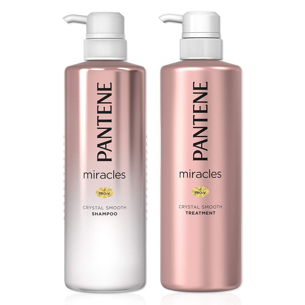 【まとめ買い】 パンテーン ミラクルズ クリスタルスムース ポンプ シャンプー 500ml + トリートメント 500g [単品]