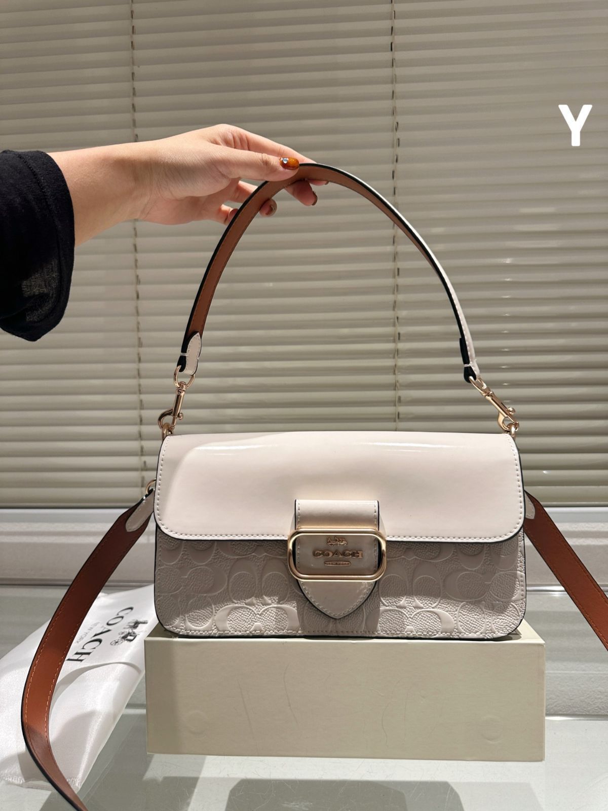 今日特価】Coach New Morgan Square Bag / コーチ 新品 モーガン