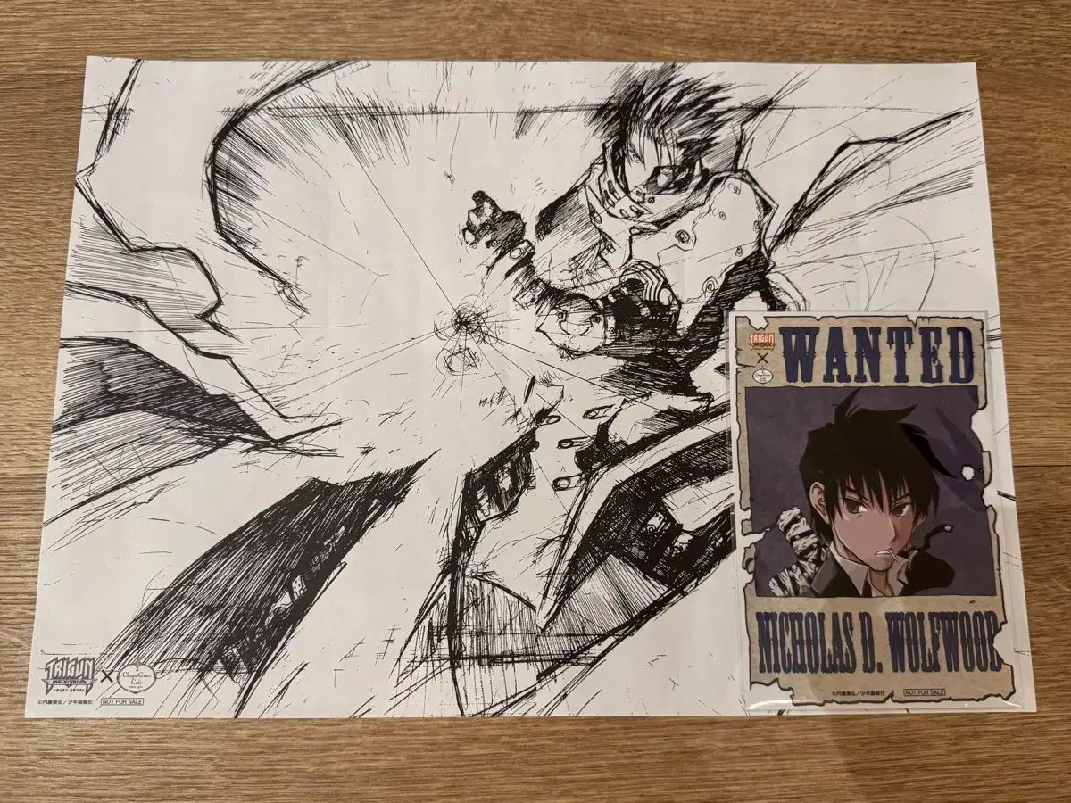 (配送価格) トライガン マキシマム コラボ カフェ 限定 特典 グッズ まとめ売り