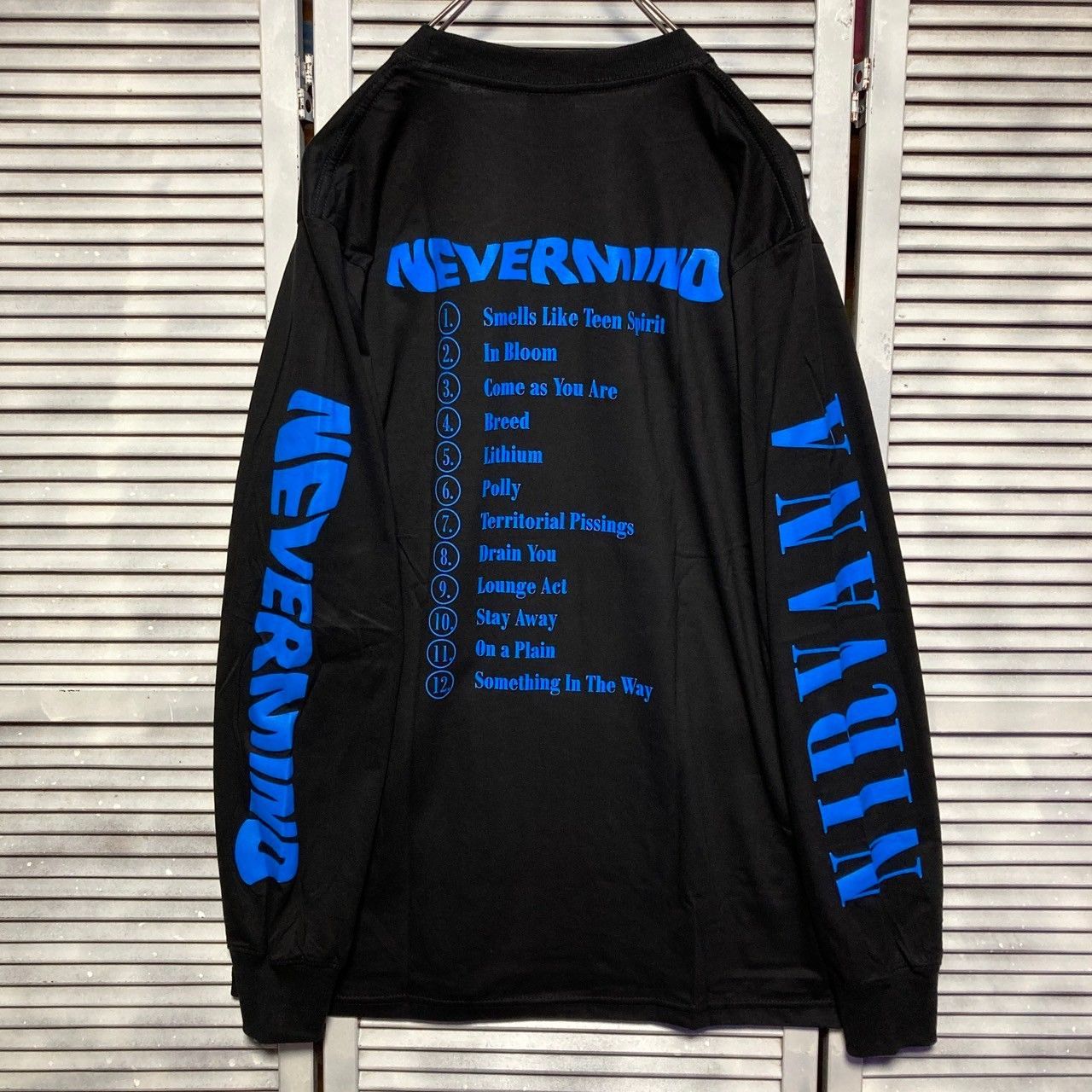ニルバーナ NIRVANA 赤ちゃん 黒 長袖 Tシャツ ロンT バンド