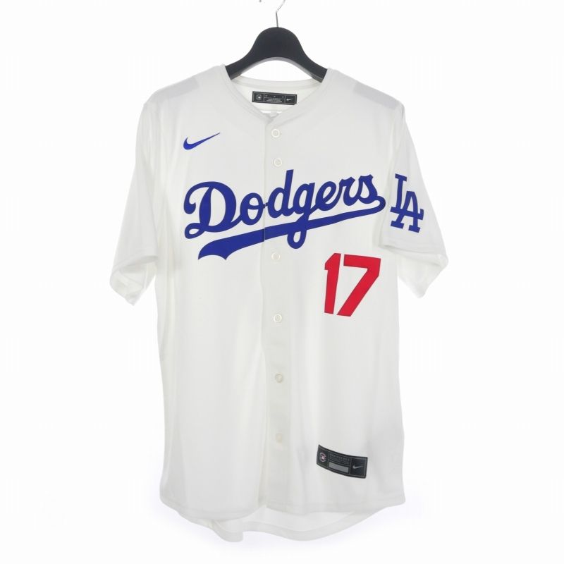 ナイキ NIKE Dodgers ドジャース ベースボールシャツ リミテッドユニフォーム 背番号17番 大谷翔平 M ホワイト LM25-LDHO