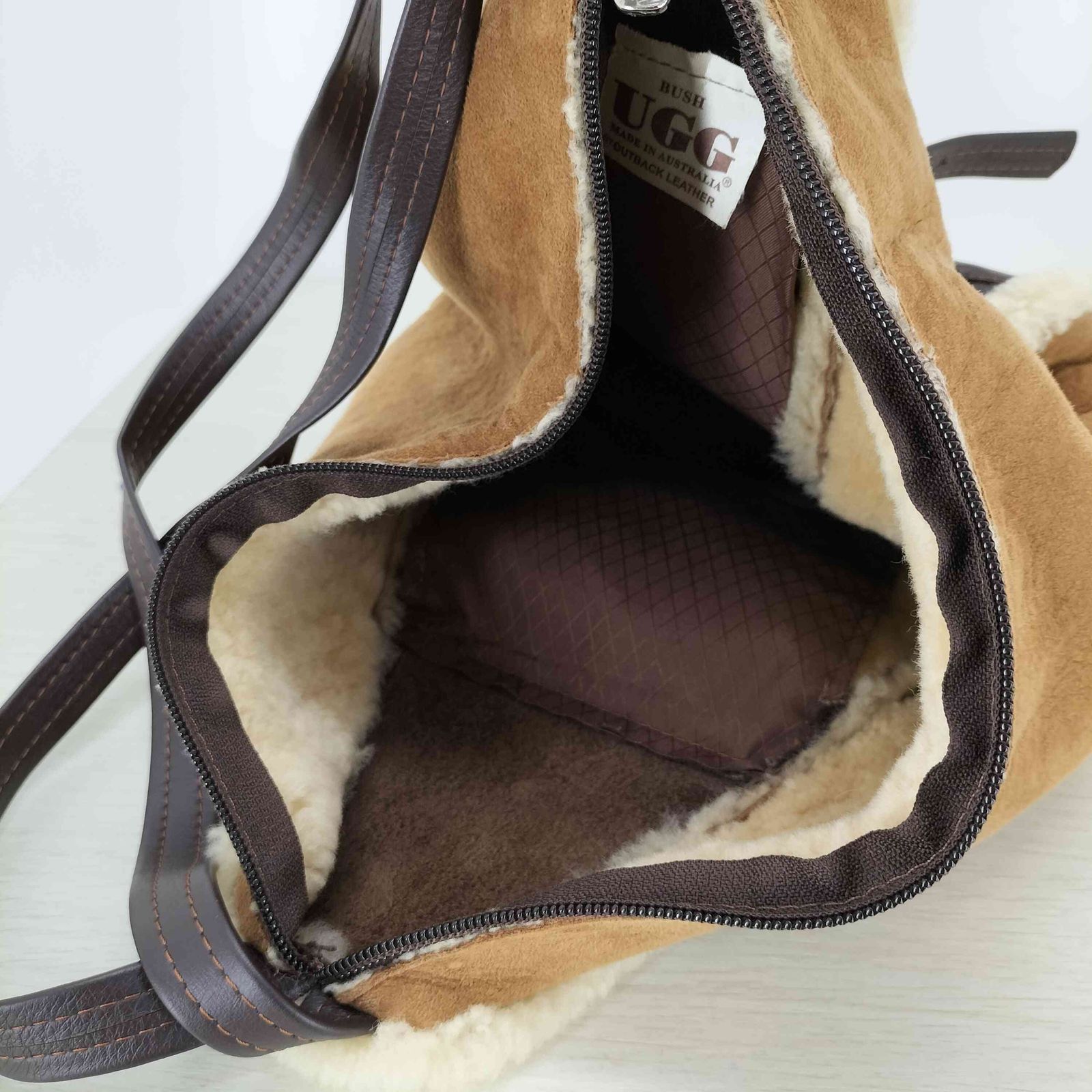 UGG ムートンバッグ UGG アグ ムートン ボア トートバッグ A4可 大容量