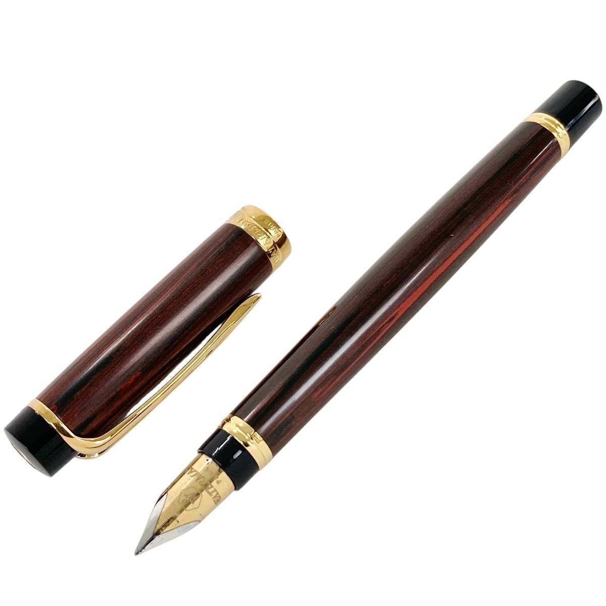 WATERMAN ウォーターマン 万年筆 ウッド調 木目 ペン先 18K 750 筆記用具 ジャンク Y9492731 - メルカリ