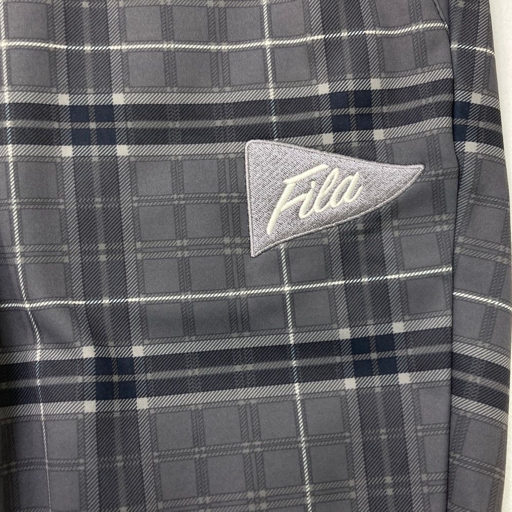サイズ：M FILA GOLF フィラゴルフ  中綿ベスト スカート 上下セットアップ グレンチェック柄 グレー系 [240101423373] ゴルフウェア レディース ストスト FILA GOLF フィラゴルフ 中綿ベスト スカート 上下セットアップ