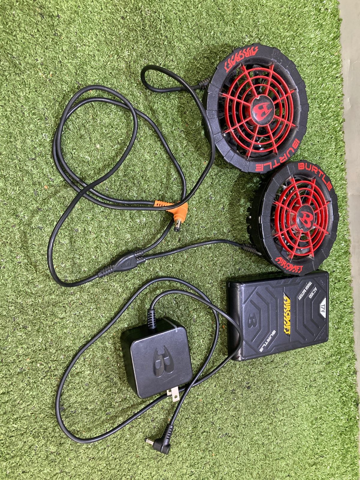品】【0921】BURTLE 17V空調服用ファンバッテリーセット AC300 AC310