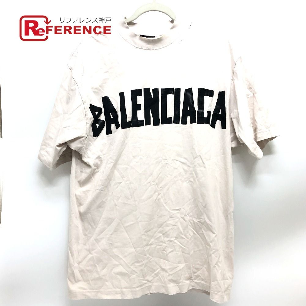 BALENCIAGA バレンシアガ 半袖Ｔシャツ Tape Type Medium Fit Tee テープロゴ 739784 コットン - メルカリ