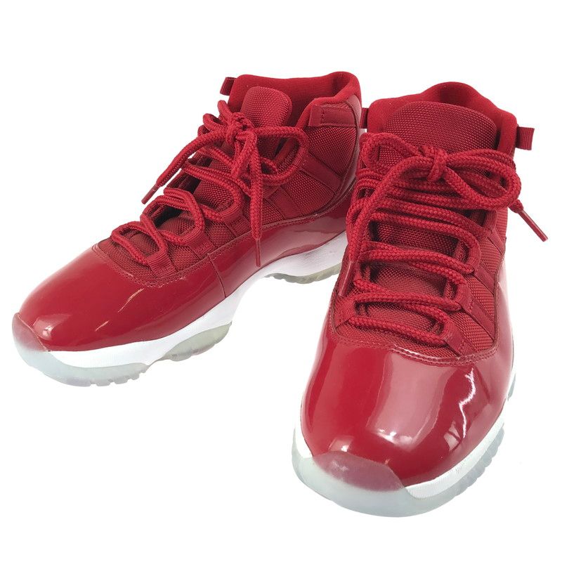 【美品】NIKE ナイキ AIR JORDAN 11 RETRO WIN LIKE 96 378037-623 エアジョーダン 11 レトロ ウィン ライク 96 スニーカー 靴 【160-250512-hi-04-tag】